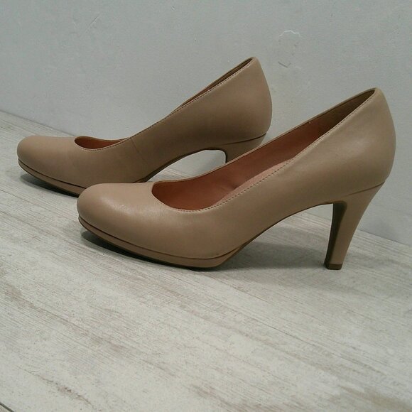 Naturalizer Michelle Light Taupe Nude Sexy Platform Pump Size 8 M - Picture 7 of 10